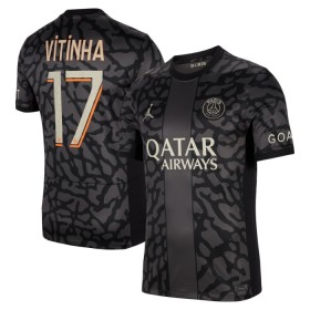 Fotbalové dres Paris Saint-Germain Vitinha 17 Alternativní 2023-24 Krátký Rukáv